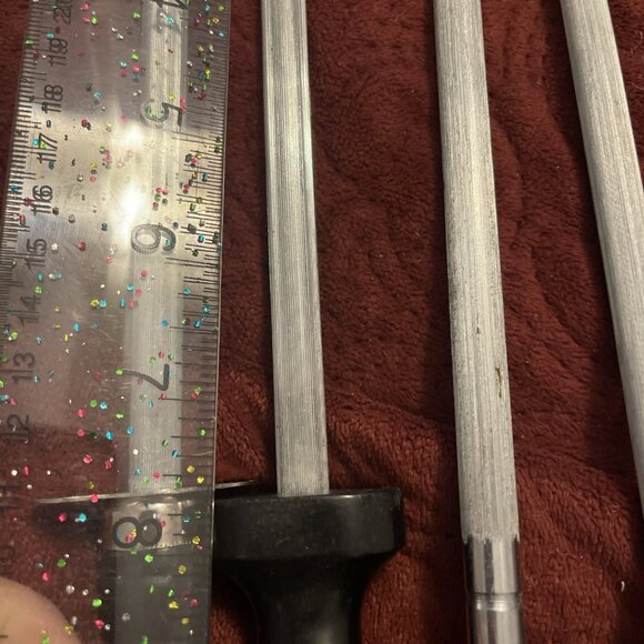 Lot Of 4 Steels Different Grades Honing Rod Kitchen Knife Sharpener Unbranded - Picture 5 of 12